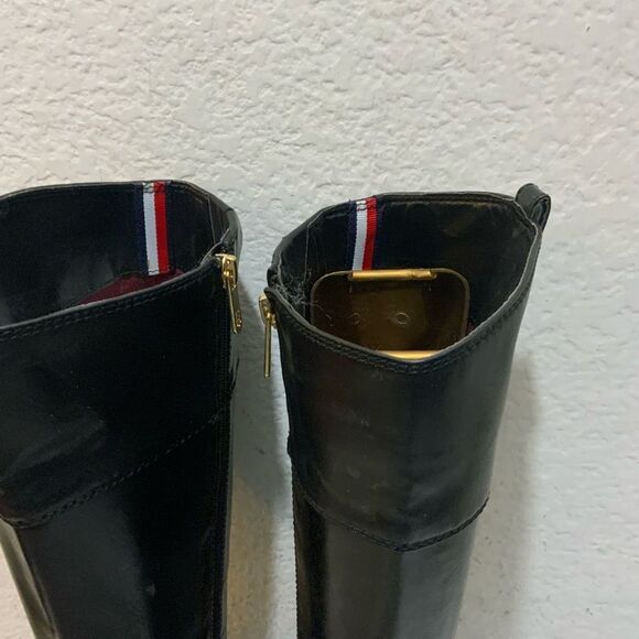 Tommy Hilfiger Women's Shyenne 3 Riding Boot Black Size 7.5 M - Picture 10 of 15